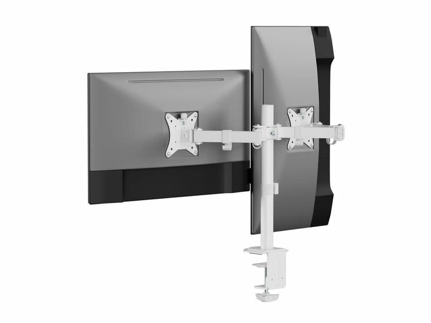 Equip Suporte de montagem de secretária para monitor duplo articulado de 17“-32”, branco, miniatura 5