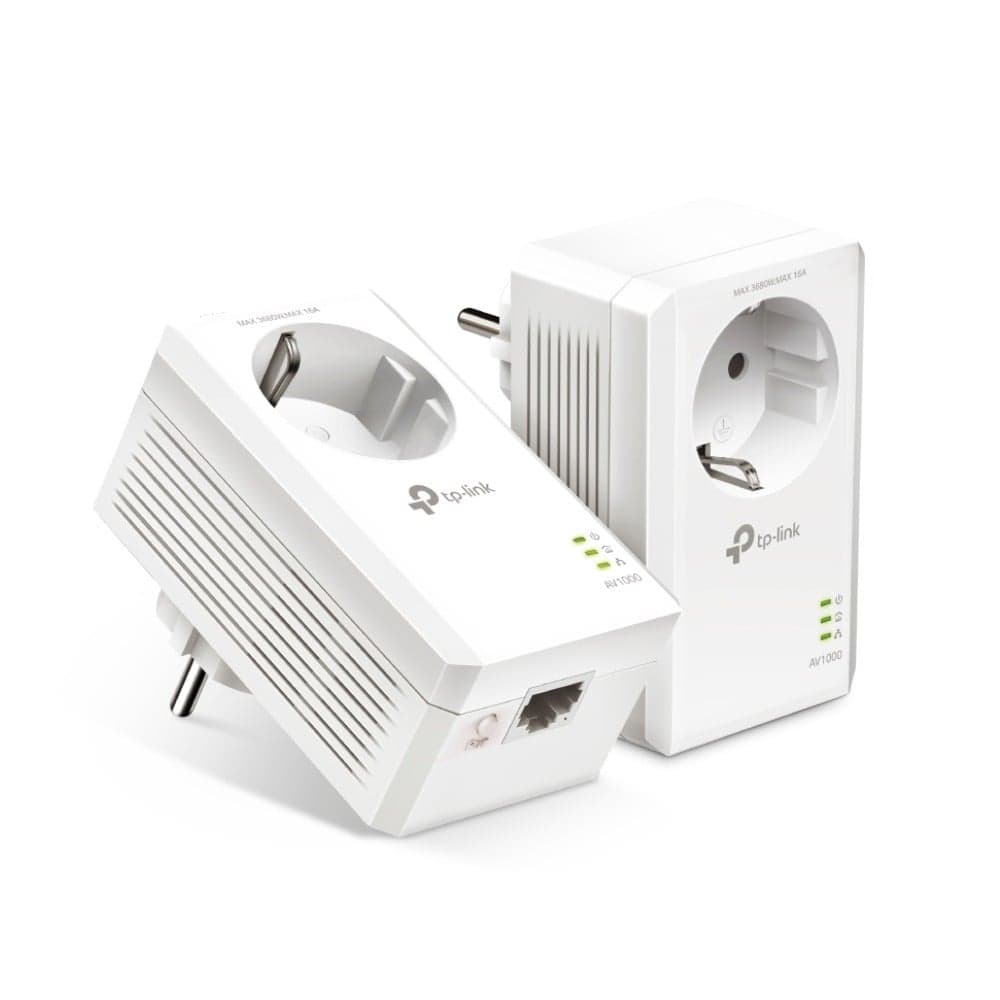 TP-LINK POWERLINE AV1000 PLC KIT WITH AC PASSTHROUGH, miniatura 1