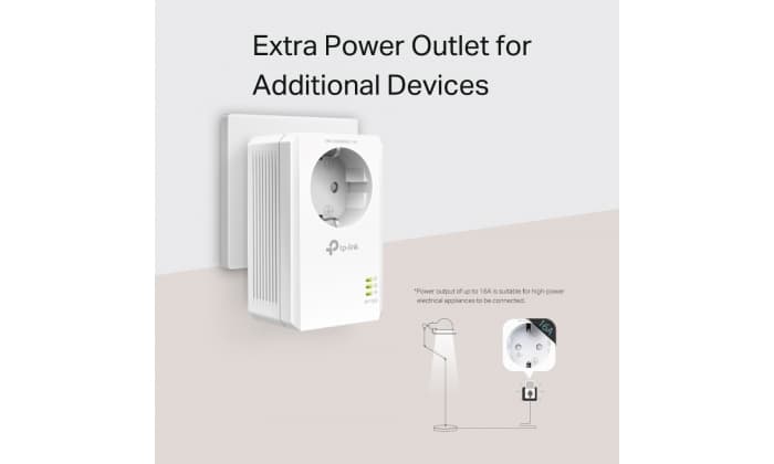 TP-LINK POWERLINE AV1000 PLC KIT WITH AC PASSTHROUGH, miniatura 2