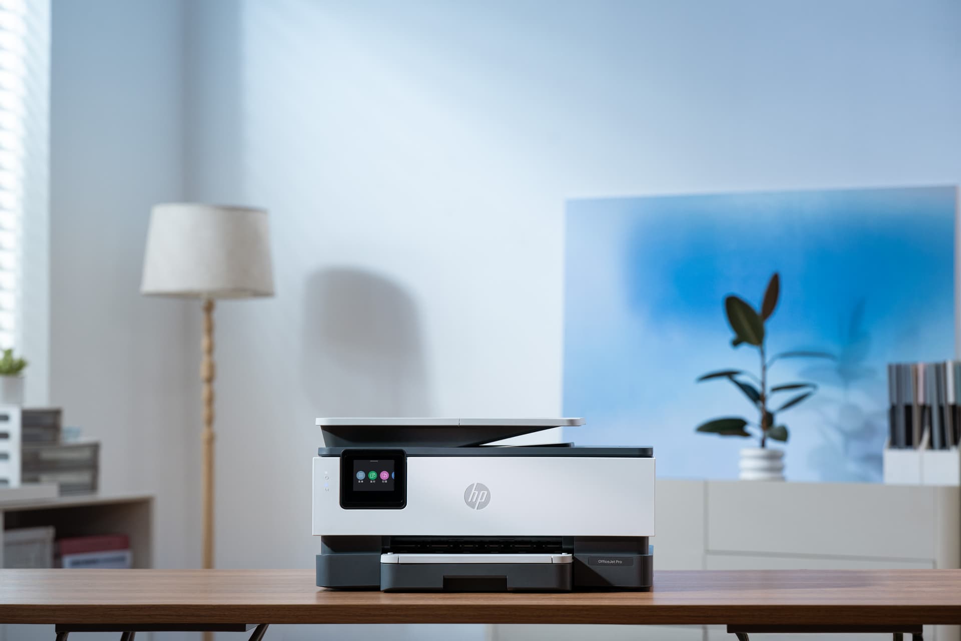 HP OfficeJet Pro Sem fios Cor Impressora, Instant Ink; Impressão frente e verso, miniatura 5