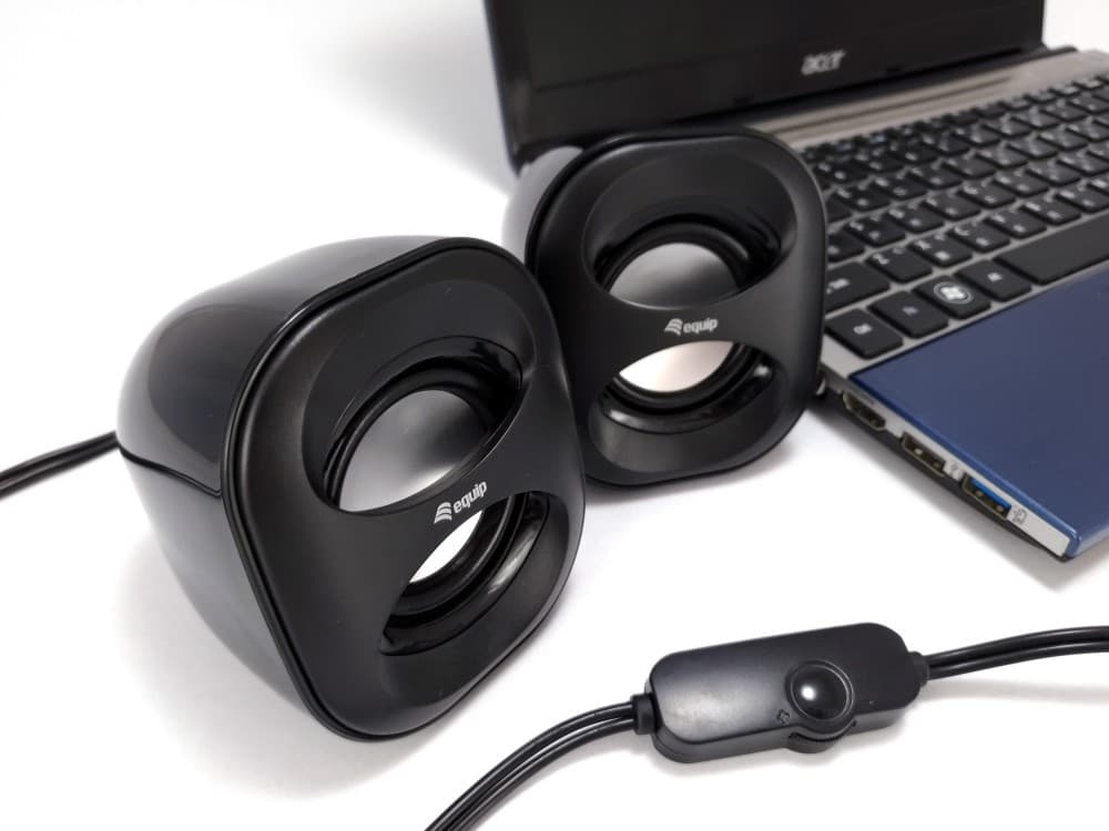 EQUIP LIFE MINI COLUNAS USB 6W SPEAKER PRETO, miniatura 4