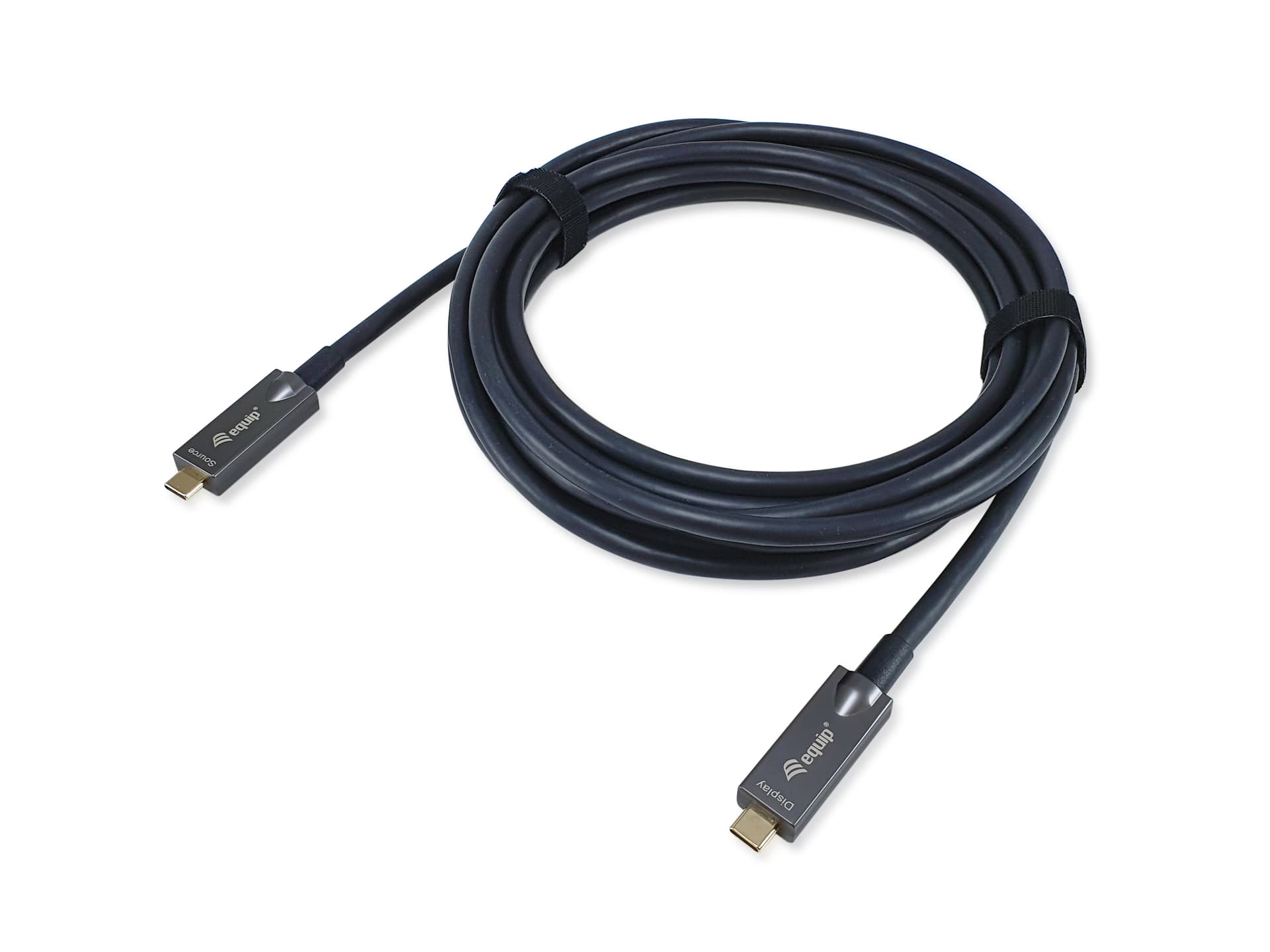 Equip 119461 Cabo ótico ativo USB-C para C, M/M, 5,0 m, PD 60W, 4K/60 Hz, 10 Gbps, Vídeo+Dados+PD, miniatura 2