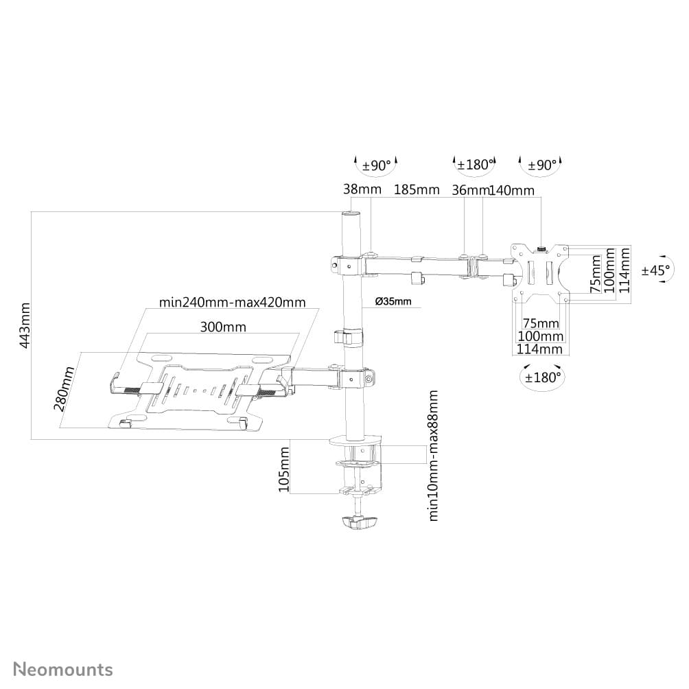 Neomounts FPMA-D550NOTEBOOK, miniatura 13