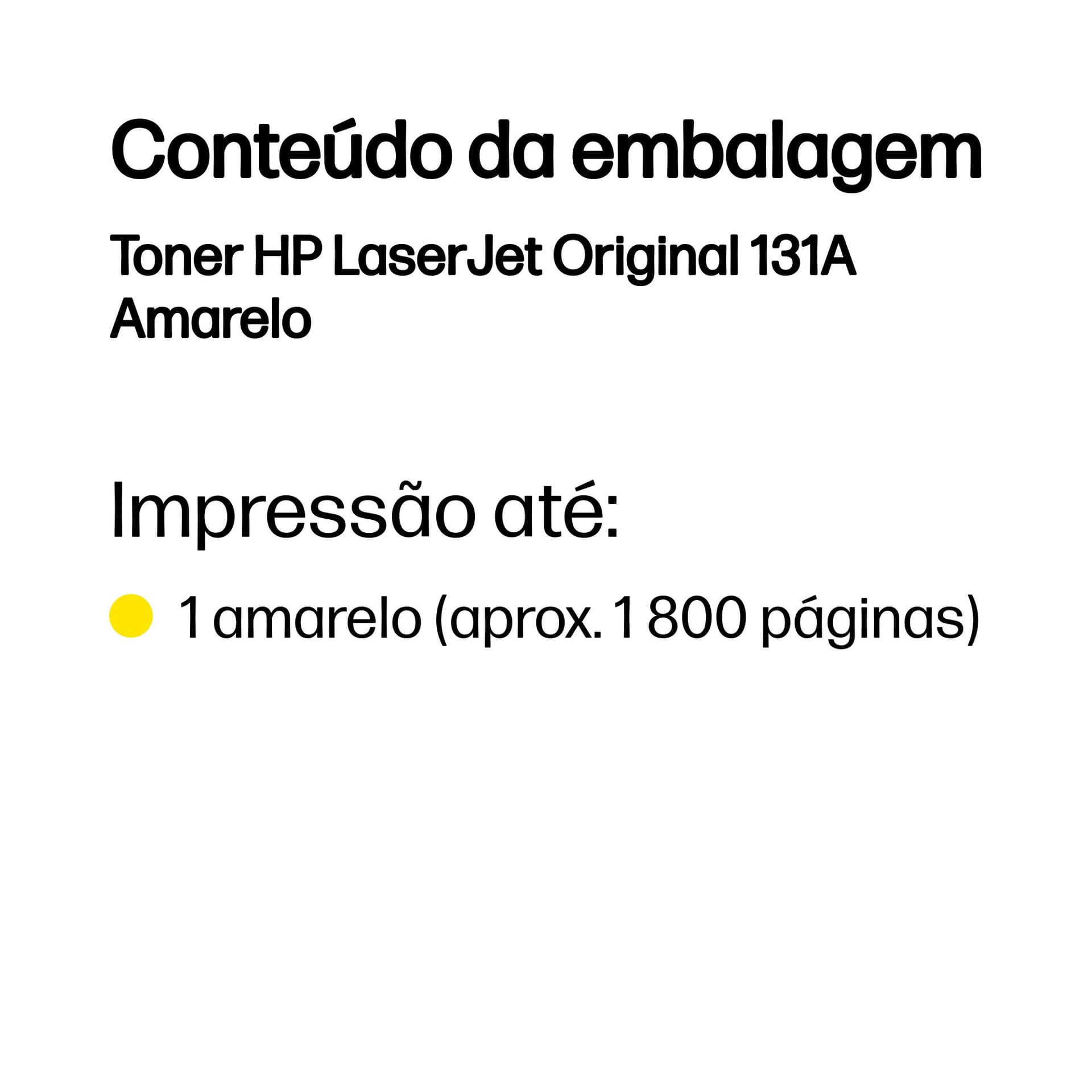 HP Toner LaserJet Original 131A Amarelo, miniatura 3