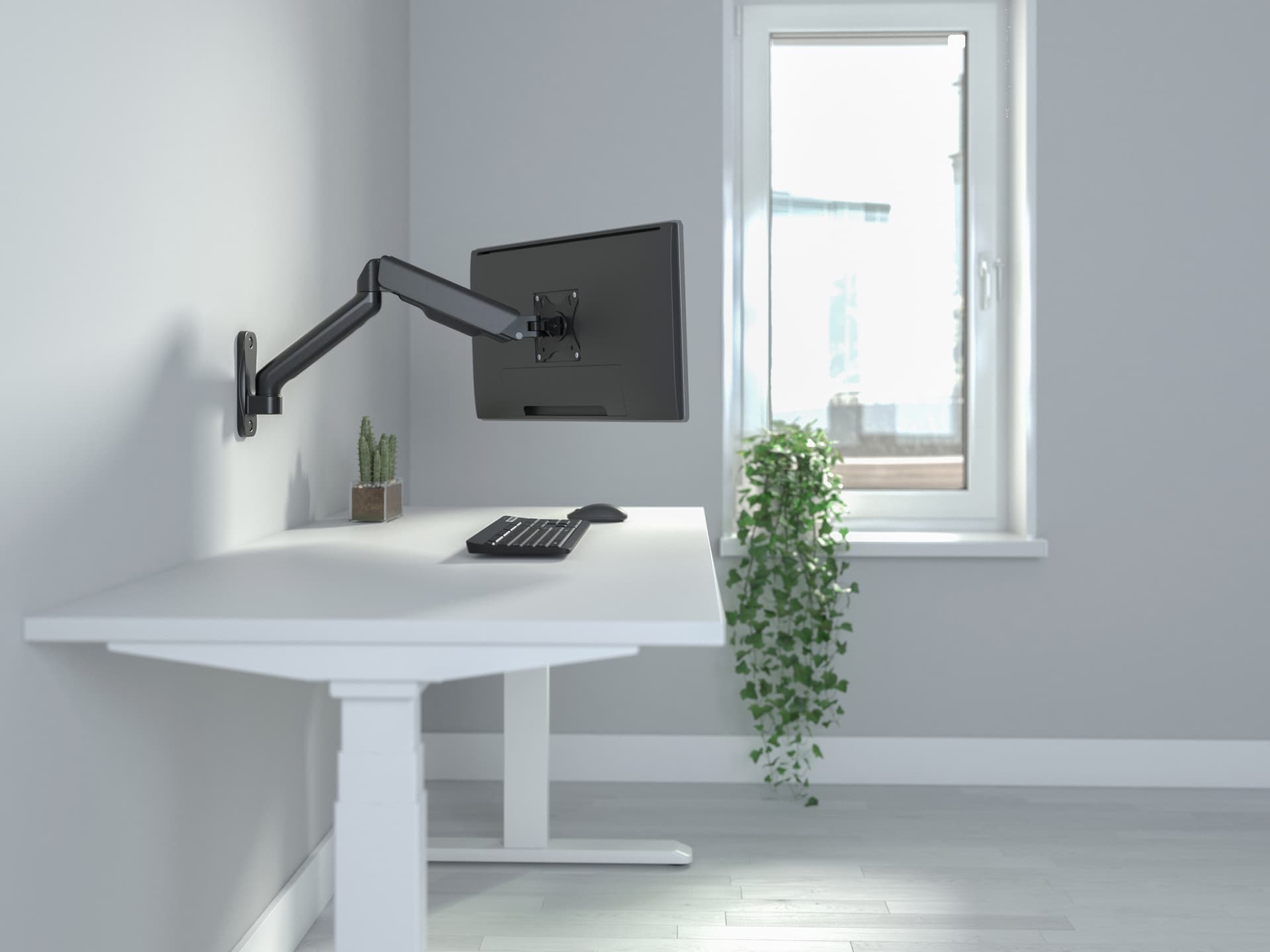 Equip Suporte de montagem na parede para monitor único de 17“-32”, comprimento do braço: 450 mm, miniatura 9