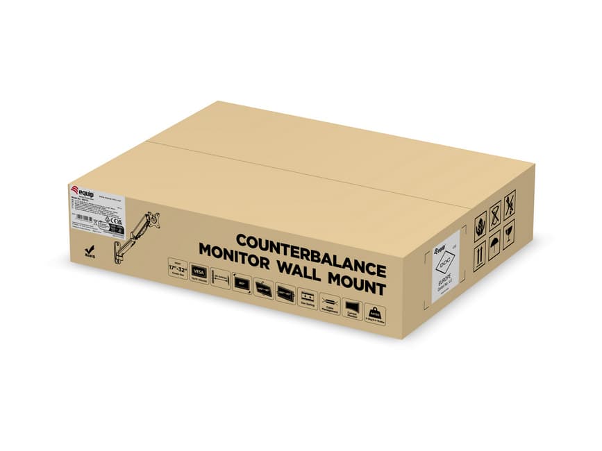 Equip Suporte de montagem na parede para monitor único de 17“-32”, comprimento do braço: 450 mm, miniatura 10
