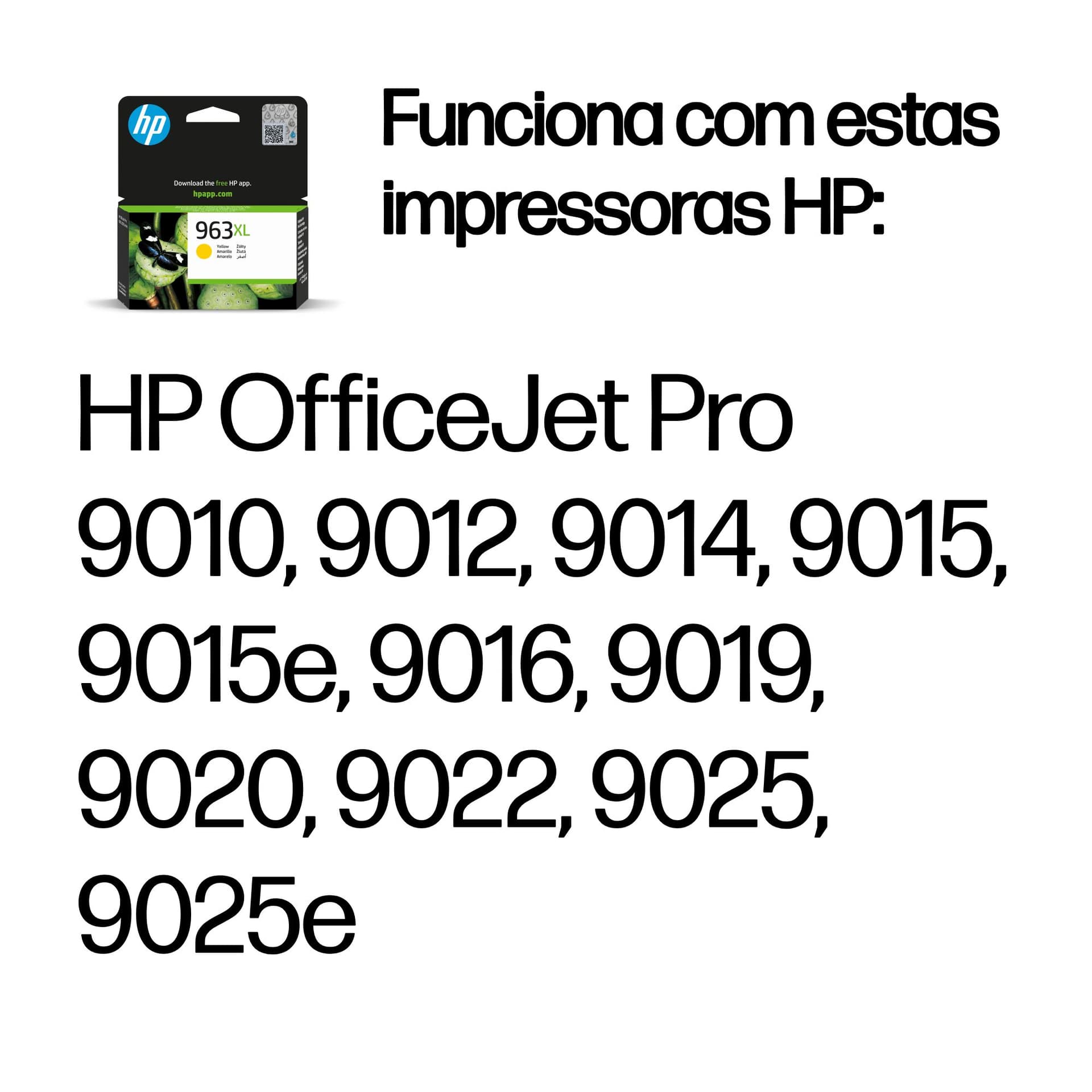 HP Tinteiro Original 963XL Amarelo de elevado rendimento, miniatura 2