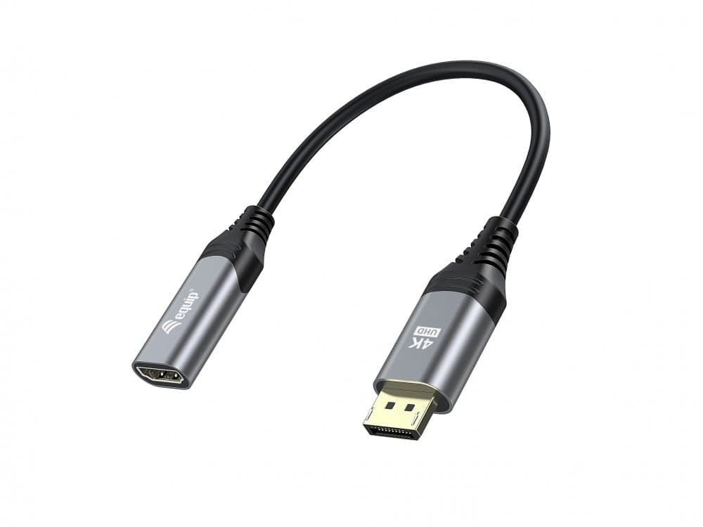 EQUIP ADAPTADOR DISPLAYPORT 1.2 PARA HDMI 4K/60Hz, miniatura 1