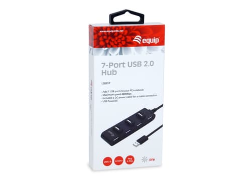 EQUIP LIFE HUB 7PORT USB C/ ALIMENTAÇÃO BLACK, miniatura 4