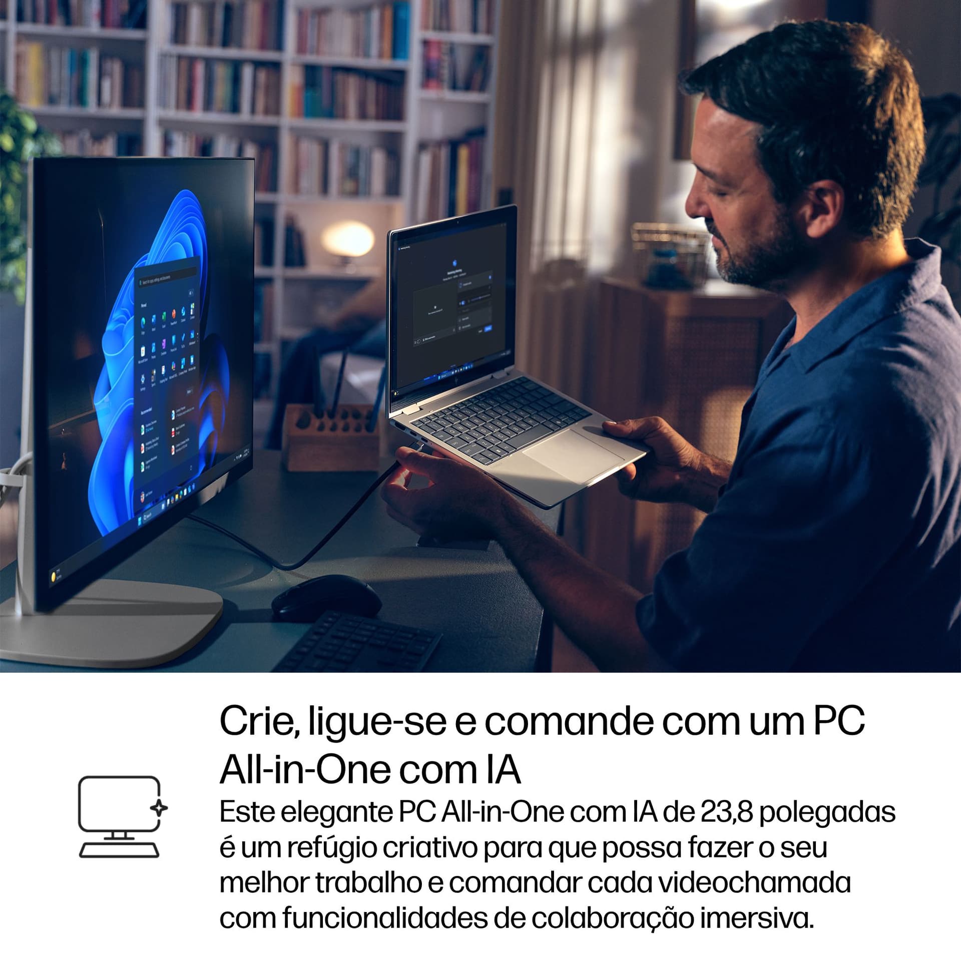 HP EliteStudio 8 All-in-One G1i 23.8 inch Desktop AI PC, miniatura 16