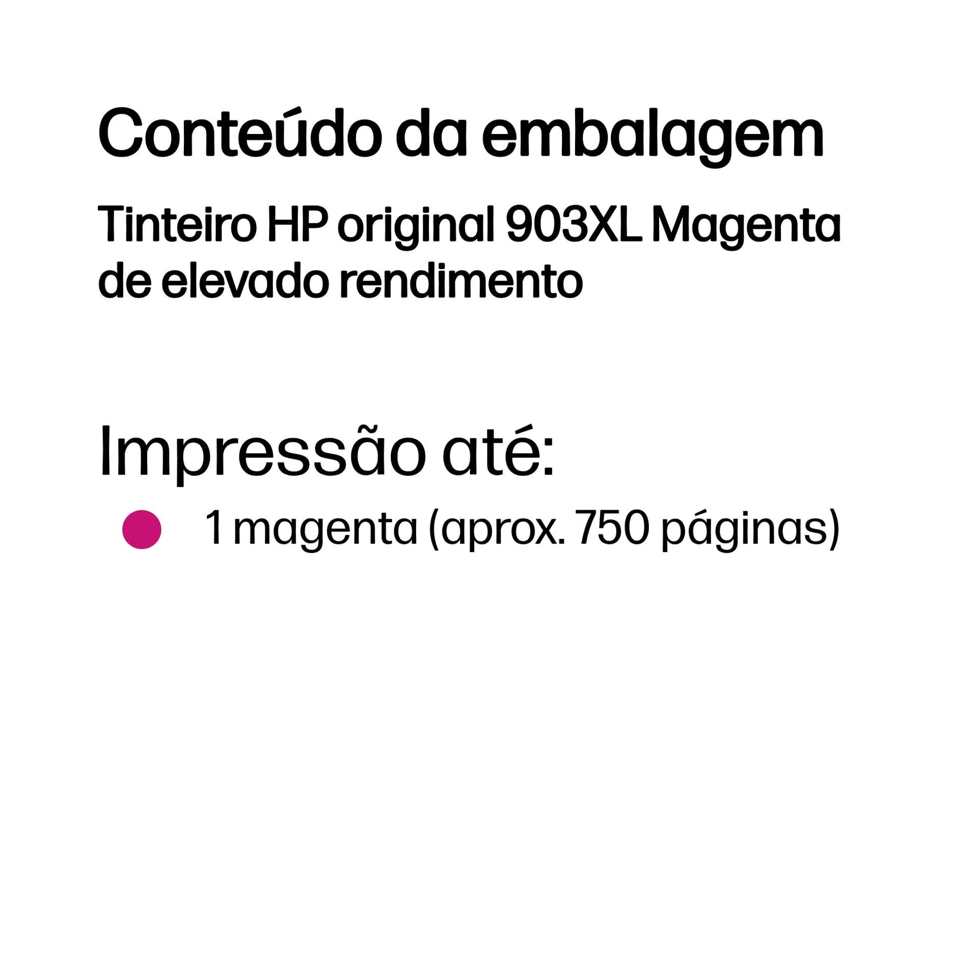 HP Tinteiro original 903XL Magenta de elevado rendimento, miniatura 3