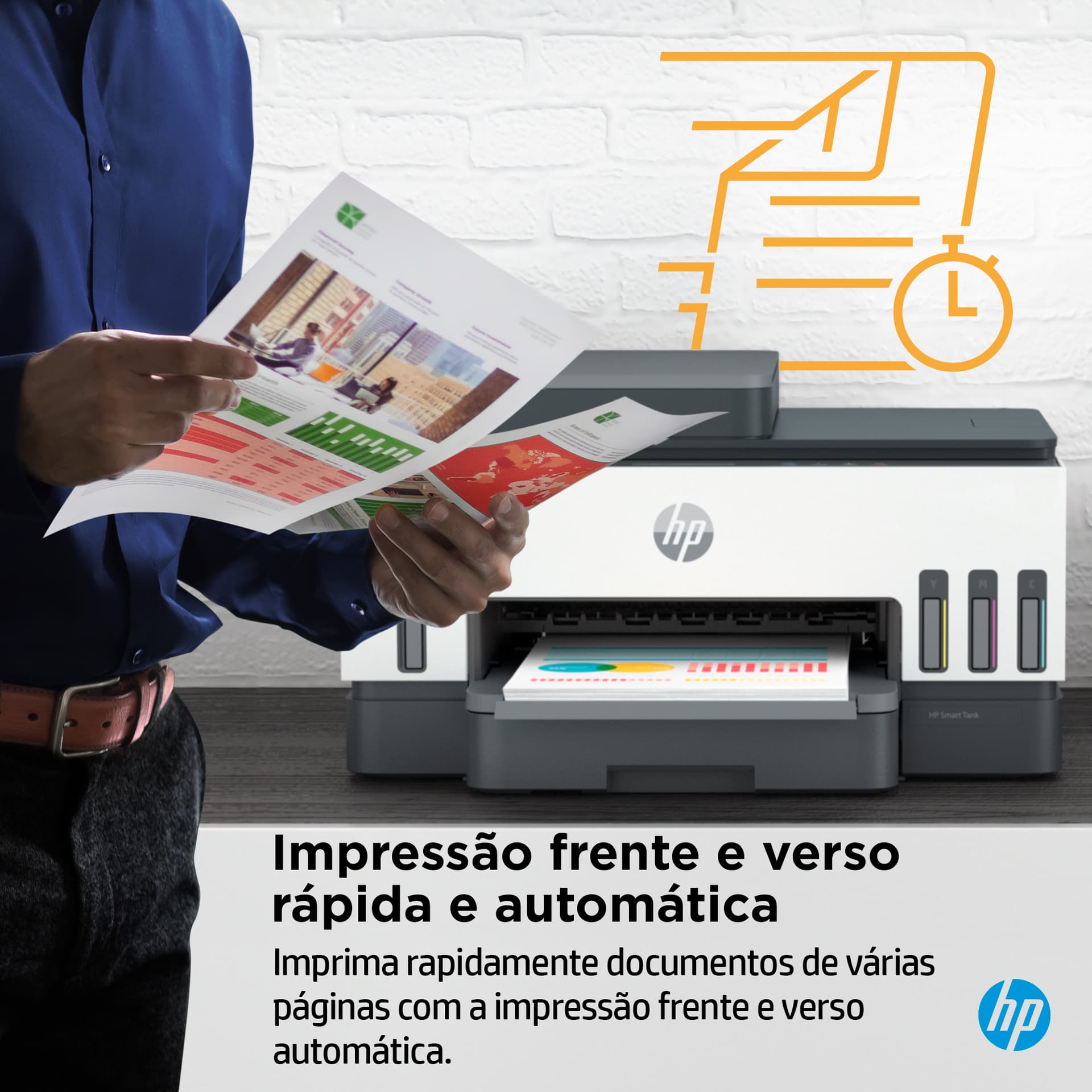 HP Smart Tank 7305 Sem fios All-in-One Cor Impressora, Impressão frente e verso; Copiadora, scanner, miniatura 7