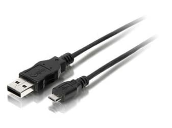 EQUIP CABO USB 2.0 A/M TO MICRO USB B/M 1.8MT PRETO, miniatura 2