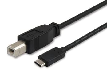 EQUIP CABO USB 2.0 B-C M/M 1MT PRETO, miniatura 2
