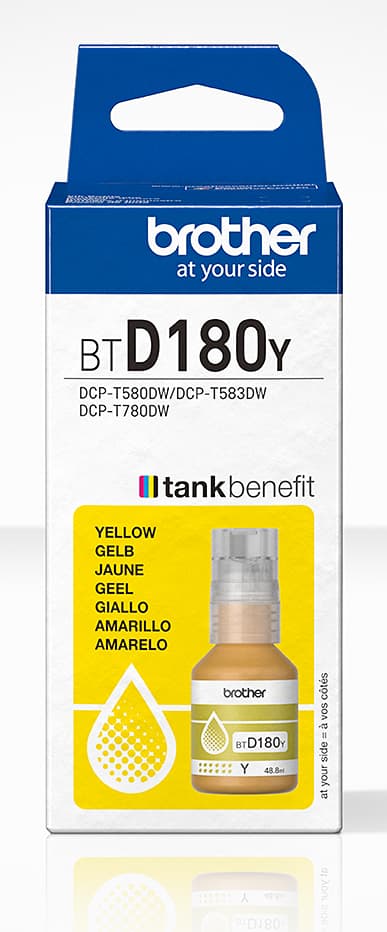 BROTHER Yellow ink bottle yield up to 5.000 pages