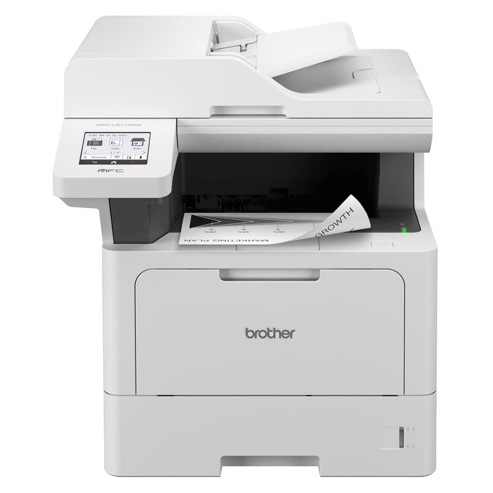 Brother MFC-L5710DW - Impressora multi-funções - P/B - laser - Letter A (216 x 279 mm)/A4 (210 x 297 mm) (original) - A4/Legal (media) - até 48 ppm (cópia) - até 48 ppm (impressão) - 350 folhas - 33.6 Kbps - USB 2.0, Gigabit LAN, Wi-Fi(n), USB 2.0 ho