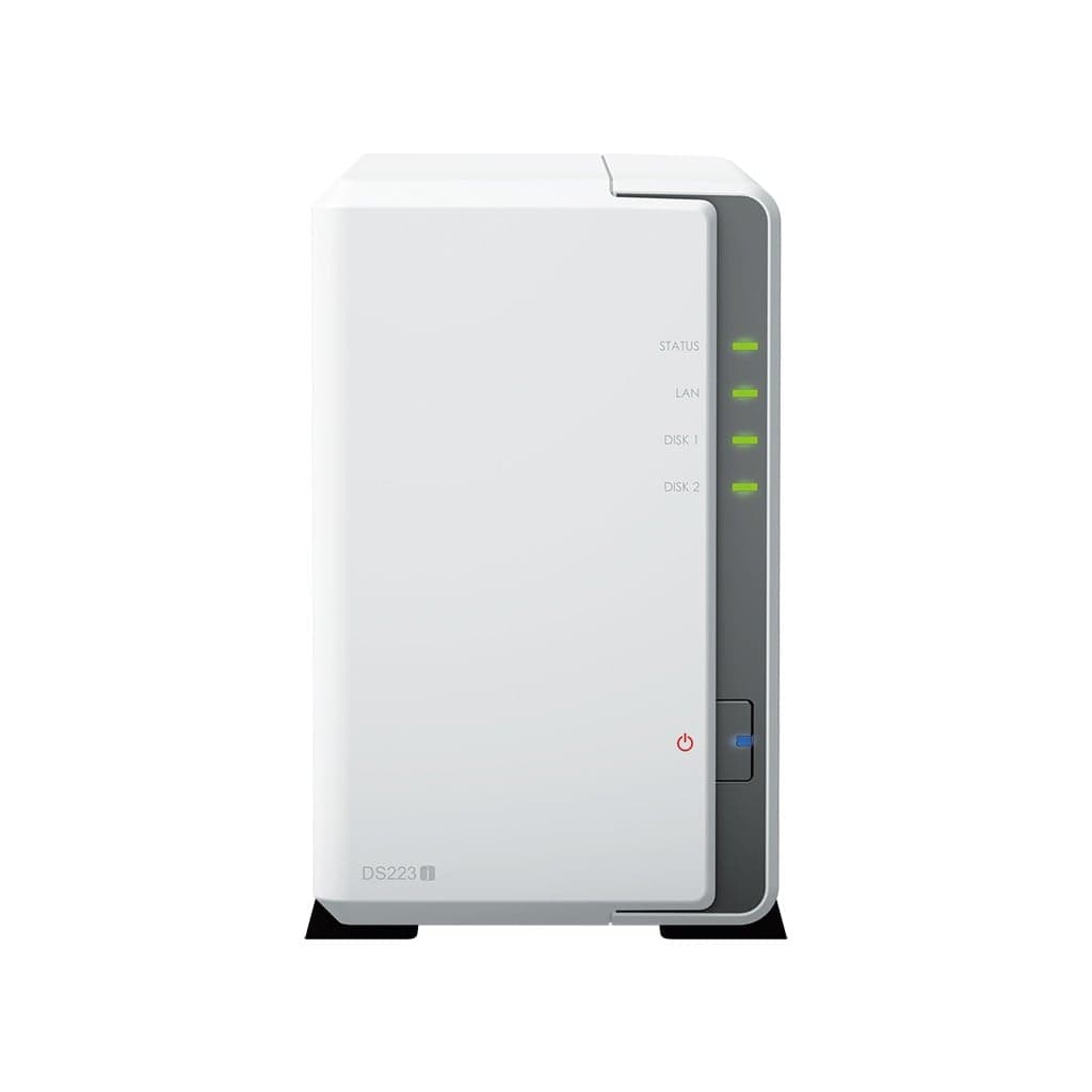 Synology Disk Station DS223J - Servidor NAS - SATA 6Gb/s - RAID (expansão de disco rígido) 0, 1, JBOD - RAM 1 GB - Gigabit Ethernet - iSCSI assistência