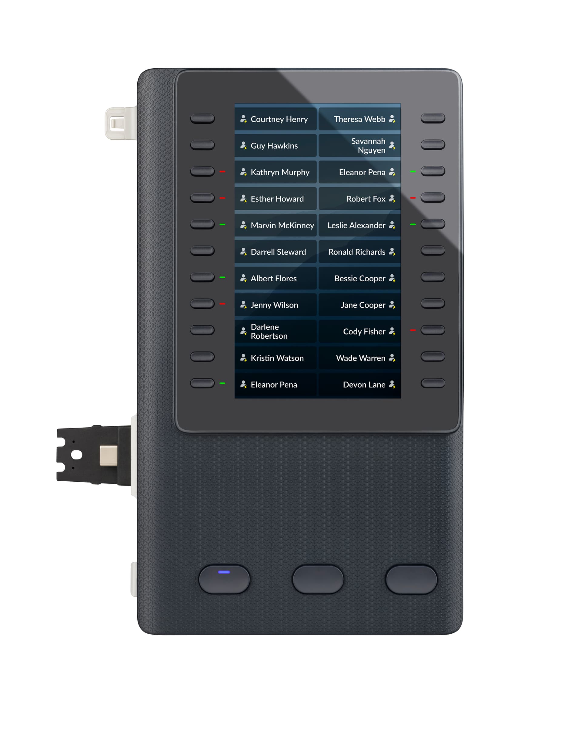 Poly Edge E Expansion Module - Módulo de expansão de teclas para telefone VoIP - 22 teclas de linha multifunções - para Poly Edge E400, E500 - Replaces Poly SKU 2200-87020-025