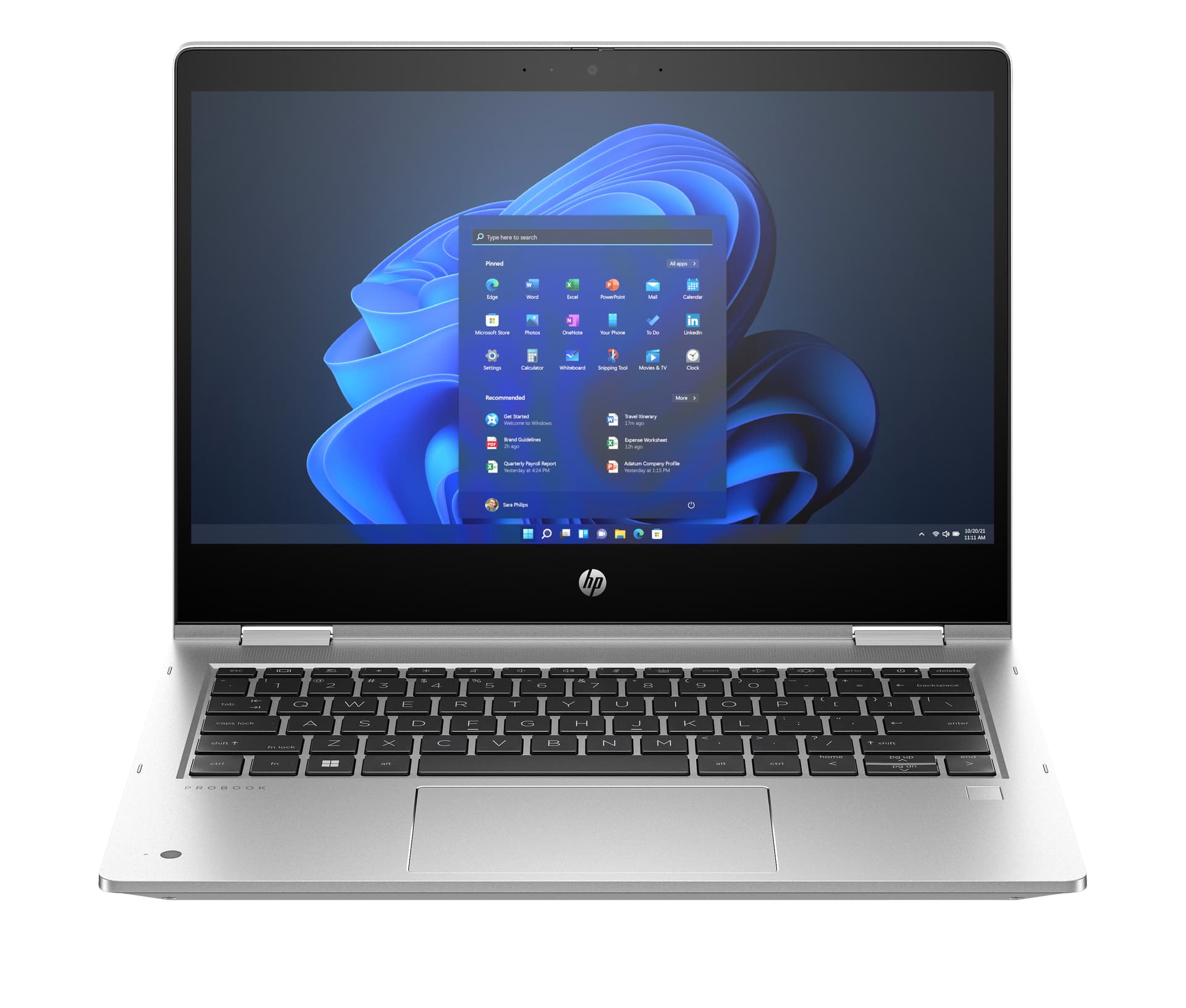HP Pro x360 435 13.3 inch G10 Notebook PC, AMD Ryzen™ 3, 33,8 cm (13.3"), 1920 x 1080 pixels, 8 GB, 256 GB, Windows 11 Pro