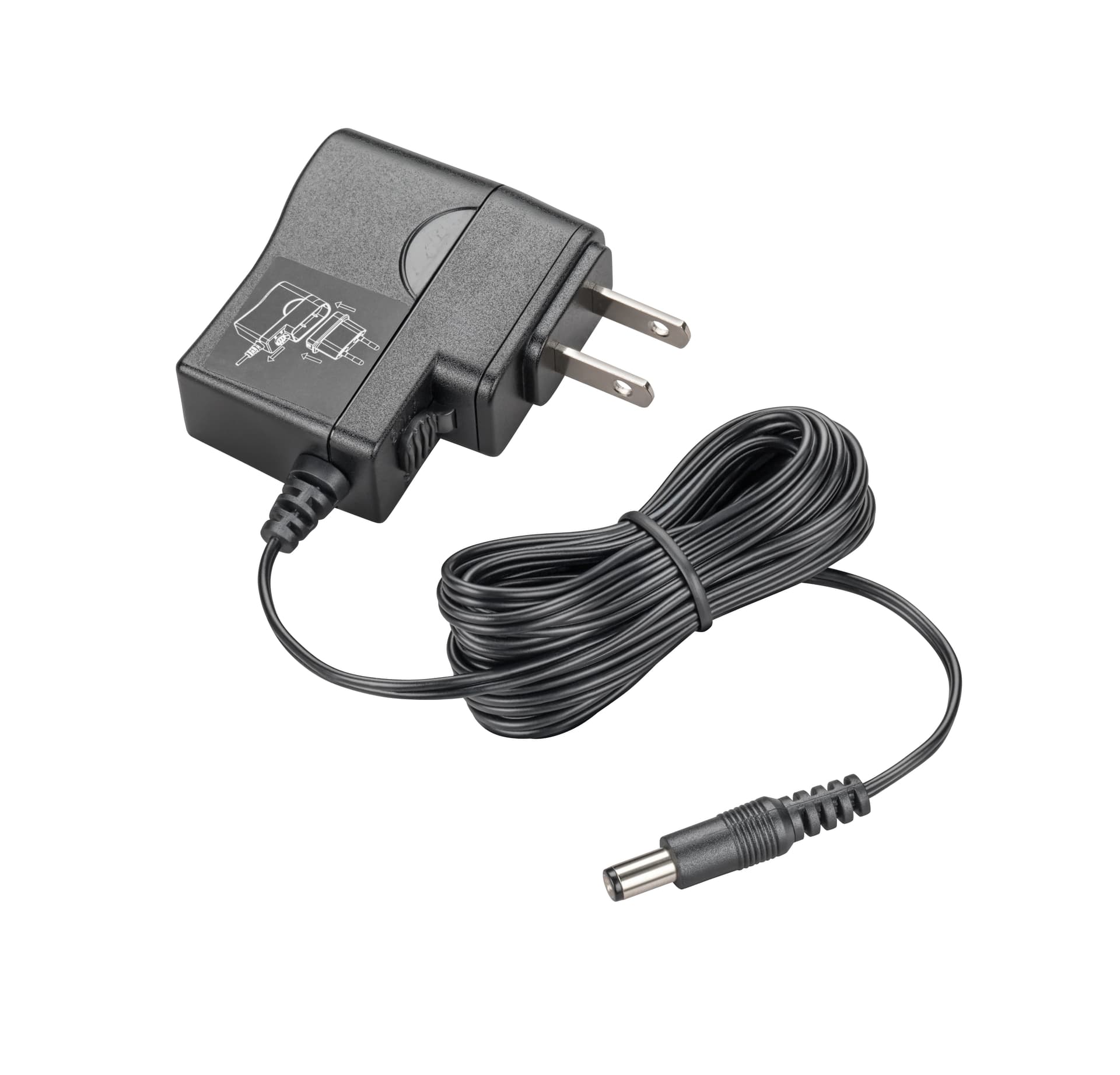 Poly - Adaptador de alimentação - universal. com ficha reta - AC - Replaces Poly SKU 81423-01