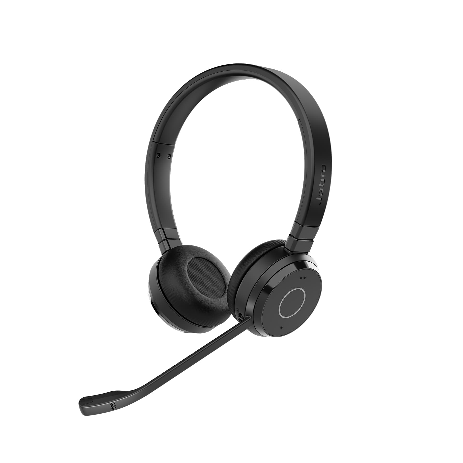 Jabra Evolve 65 TE Stereo - Auscultadores - no ouvido - bluetooth - sem fios - USB-A via adaptador Bluetooth - isolamento de ruído - Certificado para Microsoft Teams