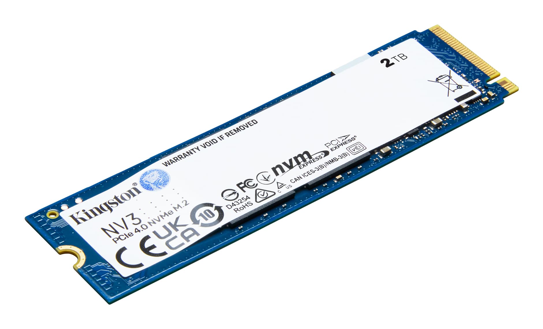 Kingston NV3 - SSD - 2 TB - interna - M.2 2280 - PCIe 4.0 x4 (NVMe)