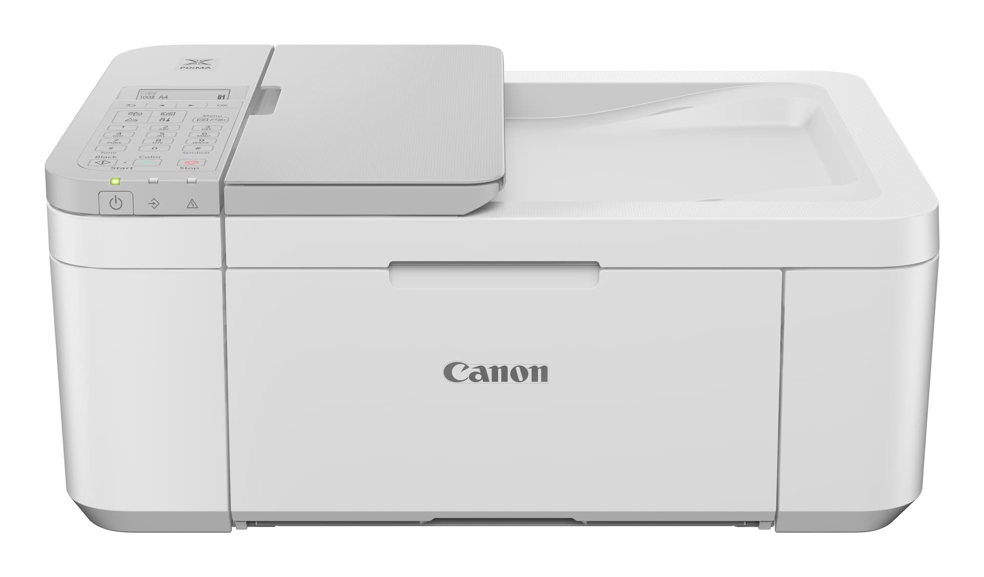 Canon PIXMA TR4756i - Impressora multi-funções - a cores - jacto de tinta - A4 (210 x 297 mm), Legal (216 x 356 mm) (original) - A4/Legal (media) - até 6.4 ppm (cópia) - até 8.8 ipm (impressão) - 120 folhas - 33.6 Kbps - USB 2.0, Wi-Fi(n) - branco