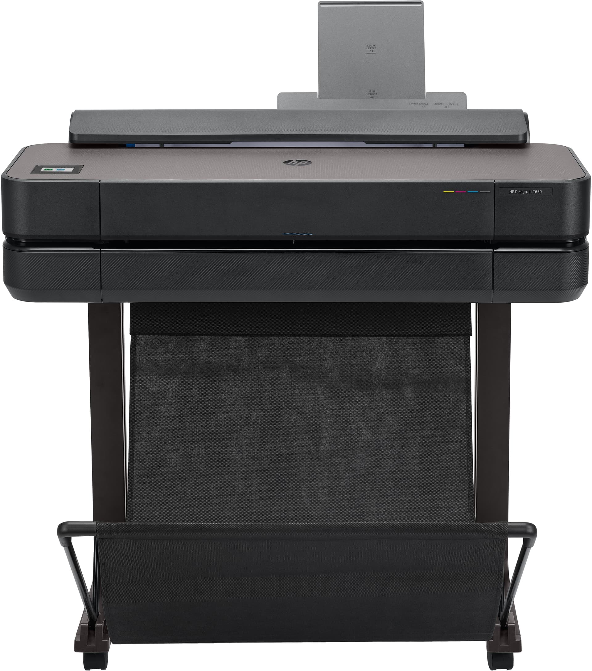 HP DesignJet T650 - 24" impressora de grande formato - a cores - jacto de tinta - Rolo A1 (61,0 cm x 91,4 m) - 2400 x 1200 ppp - até 0.43 min/ página (mono)/ até 0.43 min/ página (cor) - capacidade: 1 rolo - Gigabit LAN, USB 2.0, Wi-Fi(n) - cortador