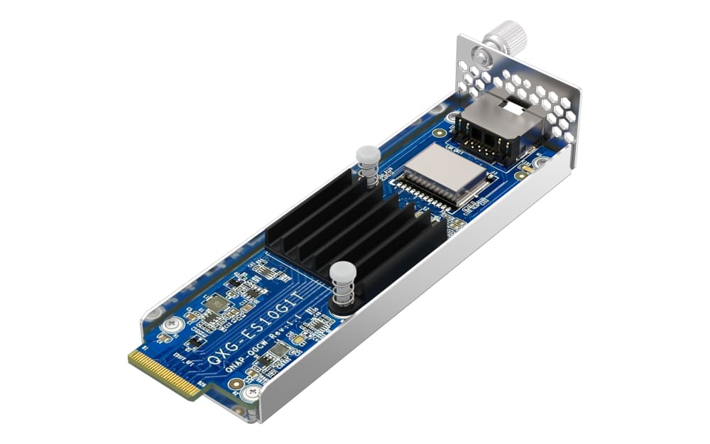 QNAP QXG-ES10G1T - Módulo de expansão - PCIe 3.0 x4 - 100M/1G/2.5G/5G/10 Gigabit Ethernet x 1