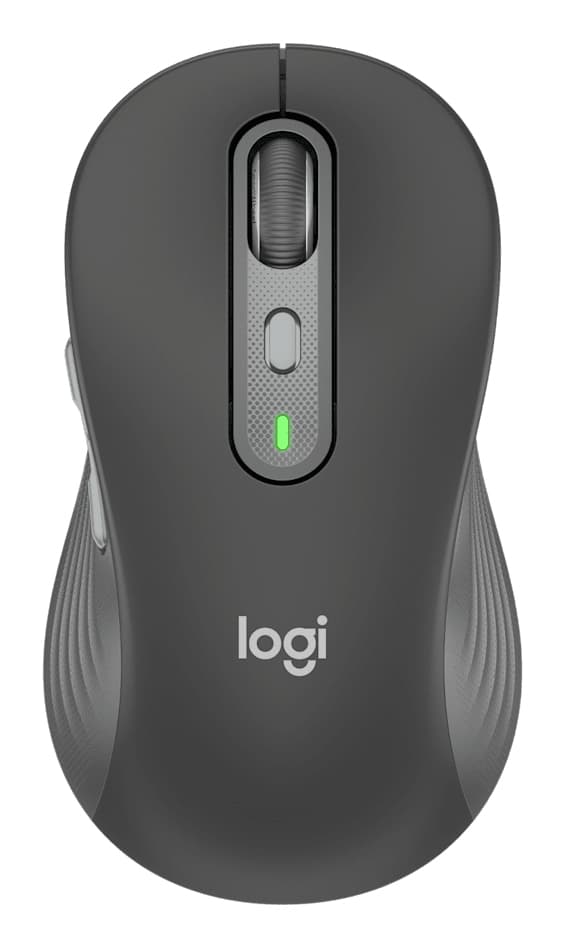 Logitech Signature M750 - Rato - óptico - 6 botões - sem fios - 2.4 GHz, Bluetooth - recetor USB Logitech Logi Bolt - grafite