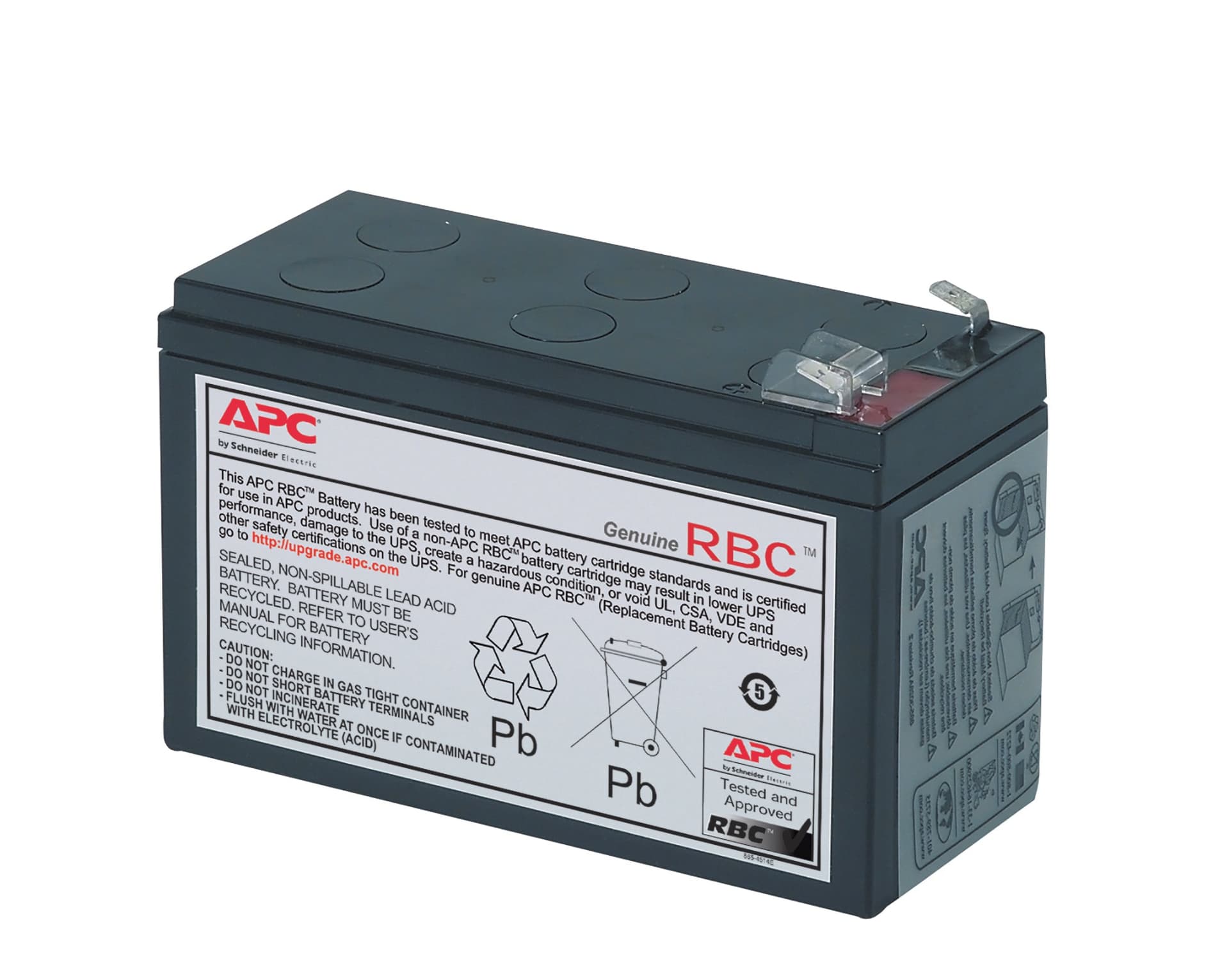 APC Replacement Battery Cartridge #17 - Bateria UPS - 1 bateria x - ácido de chumbo - preto - para P/N: BE850G2, BE850G2-CP, BE850G2-FR, BE850G2-IT, BE850G2-SP, BE850G2-UK, BVN950M2