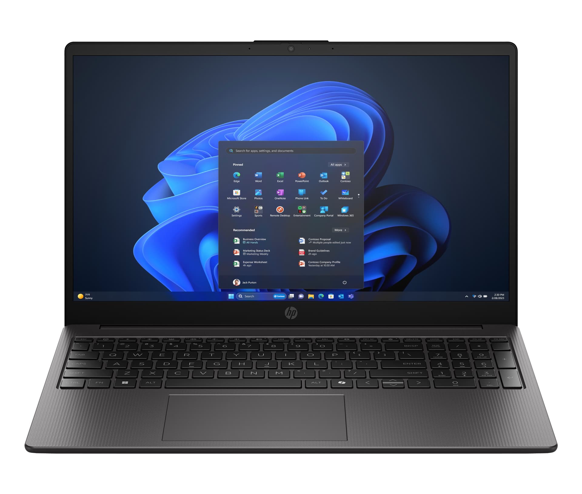 HP 250R G10, Intel Core 5, 39,6 cm (15.6"), 1920 x 1080 pixels, 8 GB, 256 GB, Windows 11 Pro