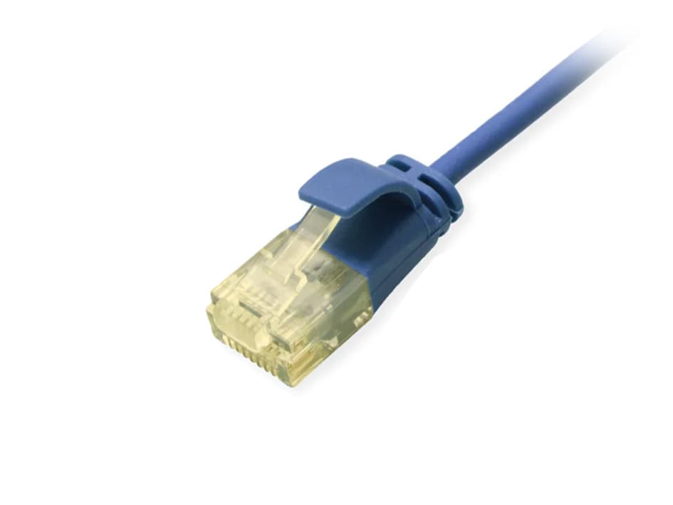 EQUIP CHICOTE CAT6A U/UTP SLIM 0.15M AZUL