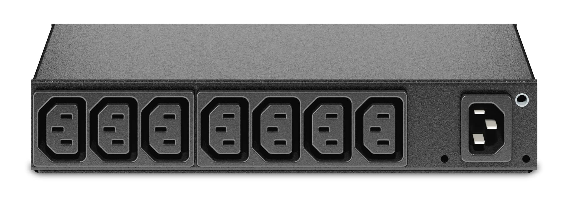 APC Basic Rack PDU AP6015A - Unidade de distribuição de potência (montável em bastidor) - AC 100/120/200/208/230/240 V - entrada: IEC 60320 C14 - conectores de saída: 8 (power IEC 60320 C13) - 1U - preto - para P/N: AR4012A, AR4017A, AR4032A, AR4038L