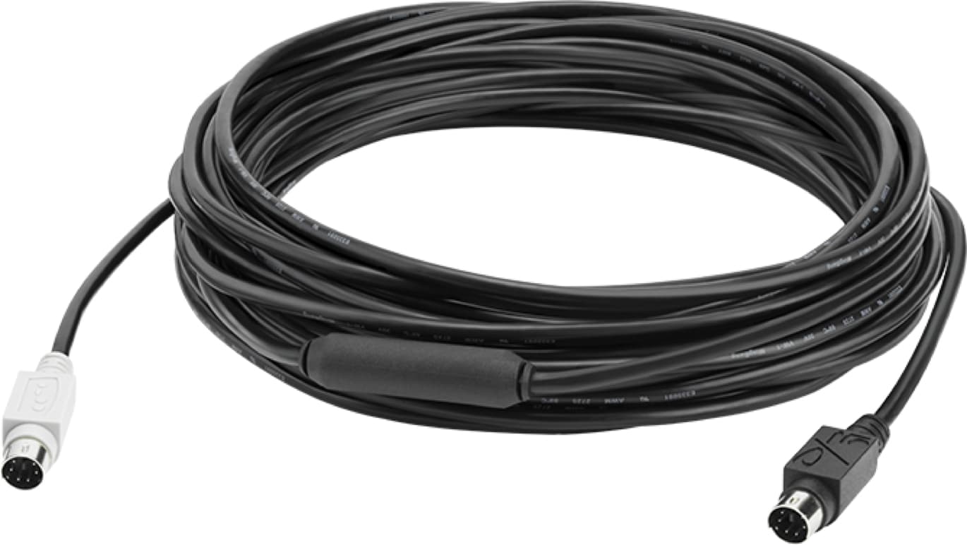 Logitech GROUP - Cabo de extensão de câmara - PS/2 macho para PS/2 macho - 10 m