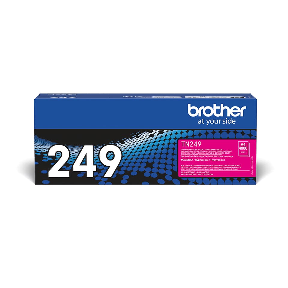BROTHER TN-249M Magenta Toner Cartridge Prints 4.000 pages