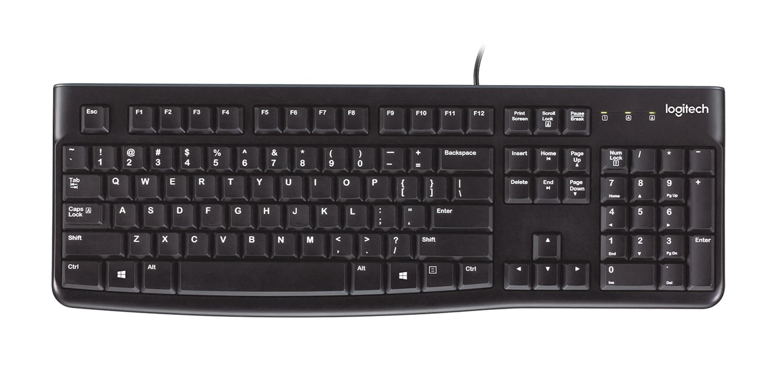 Logitech K120 - Teclado - USB - Layout Inglês