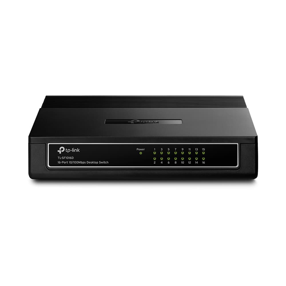 TP-LINK TL-SF1016D 16-port 10/100M Desktop Switch16 10/100M RJ45 ports Plastic case