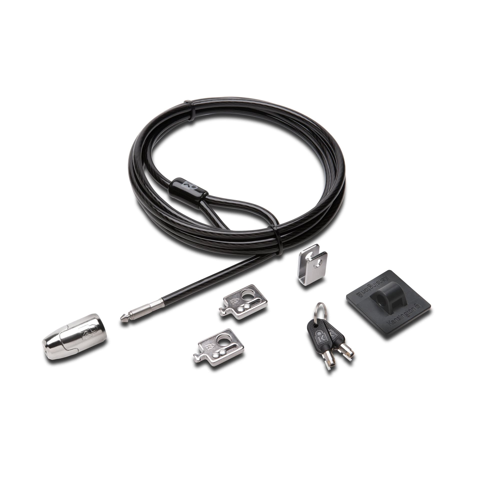 Kensington Desktop and Peripherals Standard Keyed Locking Kit 2.0 - Trancamento do cabo de segurança - 2.4 m
