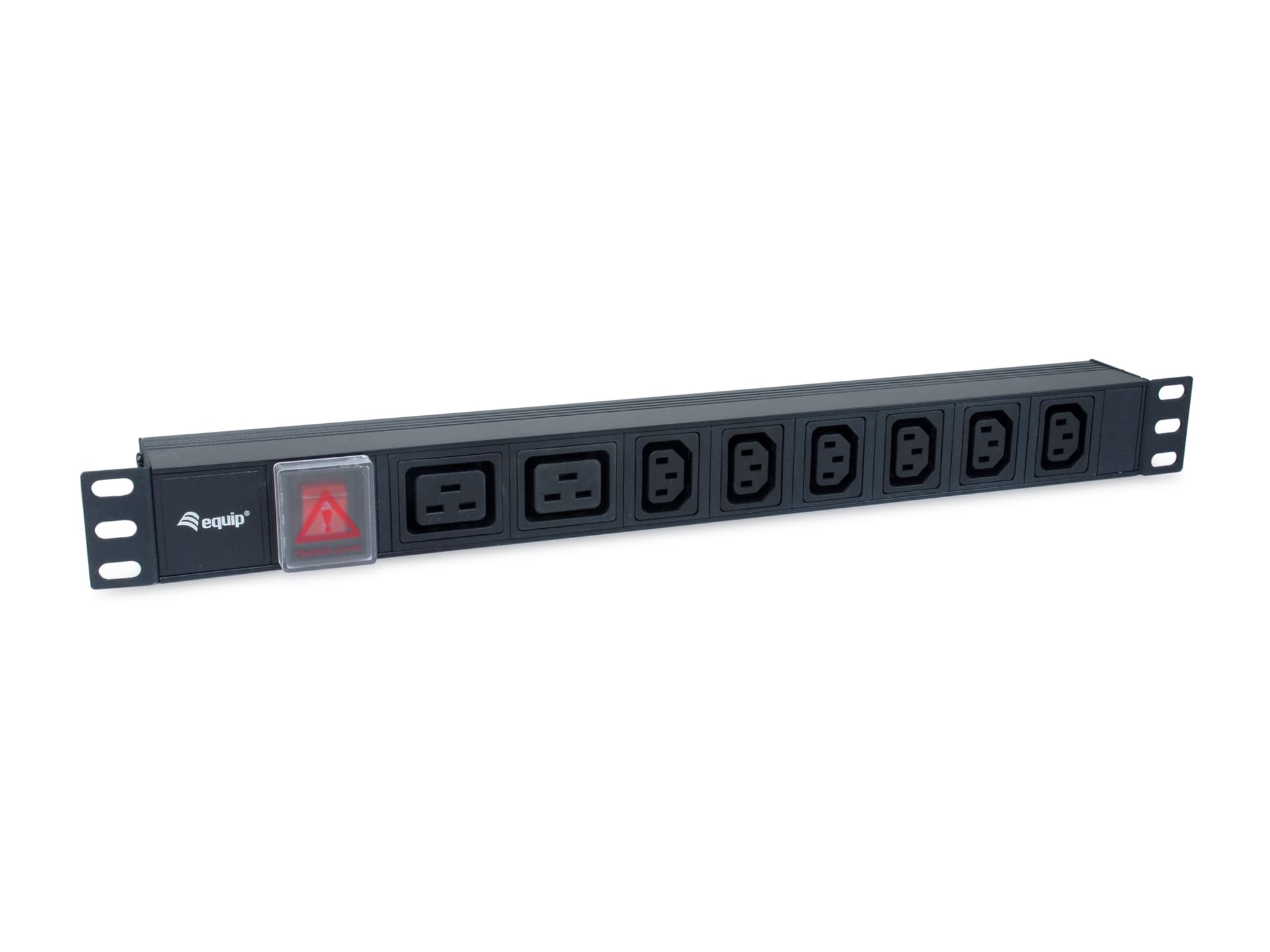 EQUIP REGUA 19" 8 TOMADAS 6 IEC-C13 + 2 X IEC-C16 C/INTERRUPTOR