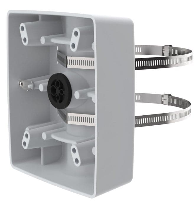 AXIS T91B57 - Kit de montagem de poste - montagem no poste - interior, exterior - branco - para AXIS A9188-VE, Q6318-LE 50, T91G61, T91H61, T98A15-VE, T98A16-VE, T98A17-VE, T98A18-VE