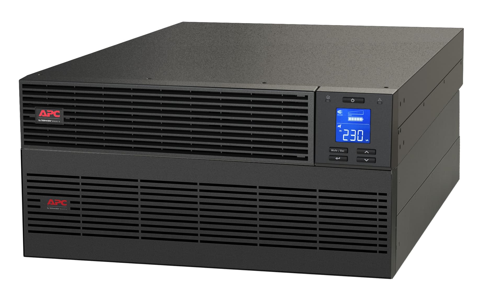 APC Easy UPS SRV SRV10KRILRK - UPS (montável em bastidor) - AC 220-240 V - 10000 watt - 10000 VA - 1 fase - USB, RS-232 - conectores de saída: 1 - 2U - com Rail Kit, External Battery Pack