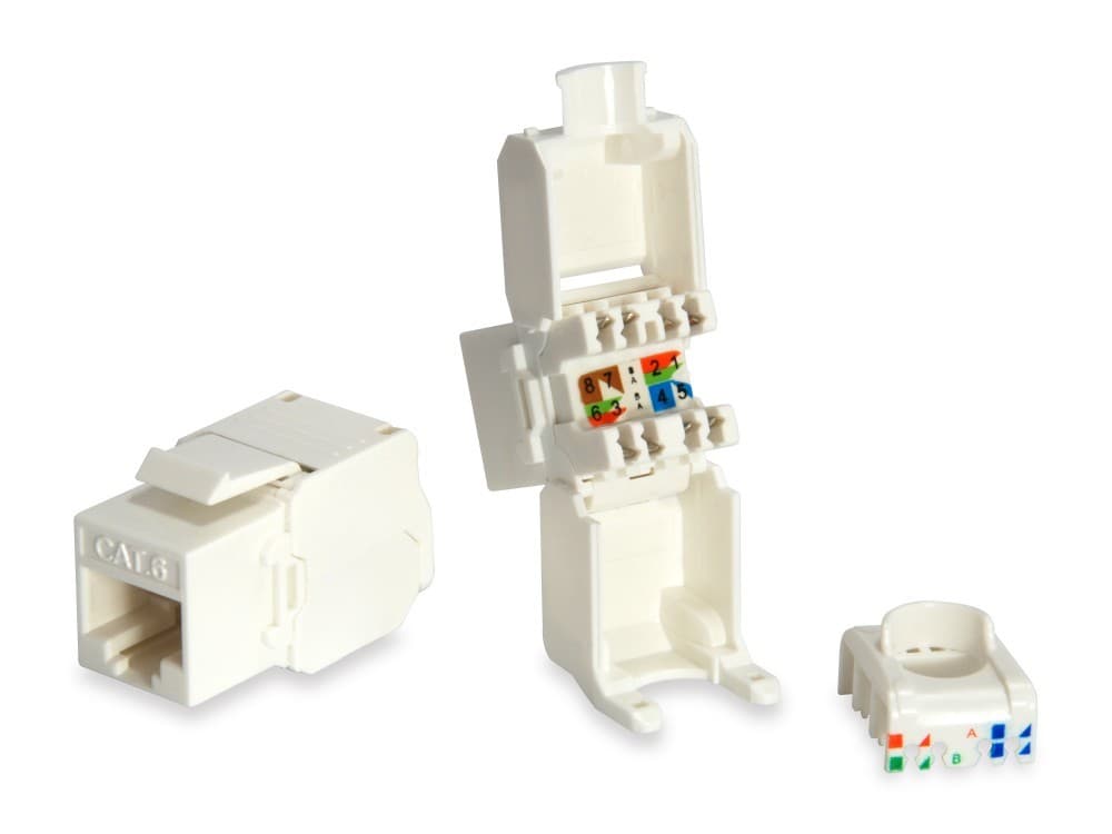 EQUIP CONECTOR KEYSTONE JACK UNSHIELDED CAT6 UTP TOOLFREE 8 UNID