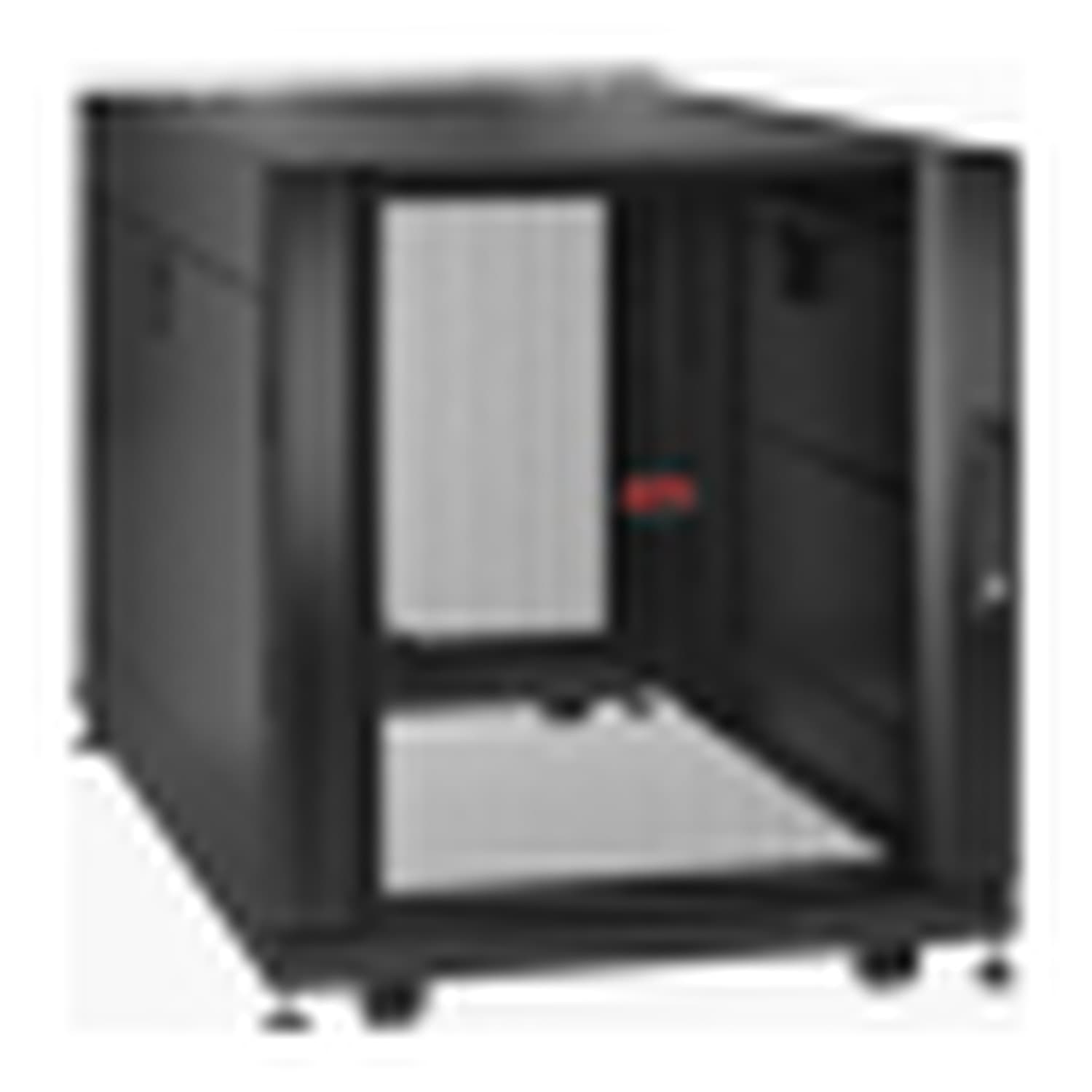APC NetShelter SX - Gabinete armário - preto - 12U - 19" - Compatível com TAA - para P/N: SMT3000RMI2UC, SRT10KRMXLT, SRT3000RMXLA-NC, SRT3000RMXLT-NC, SRT5KRMXLTUS