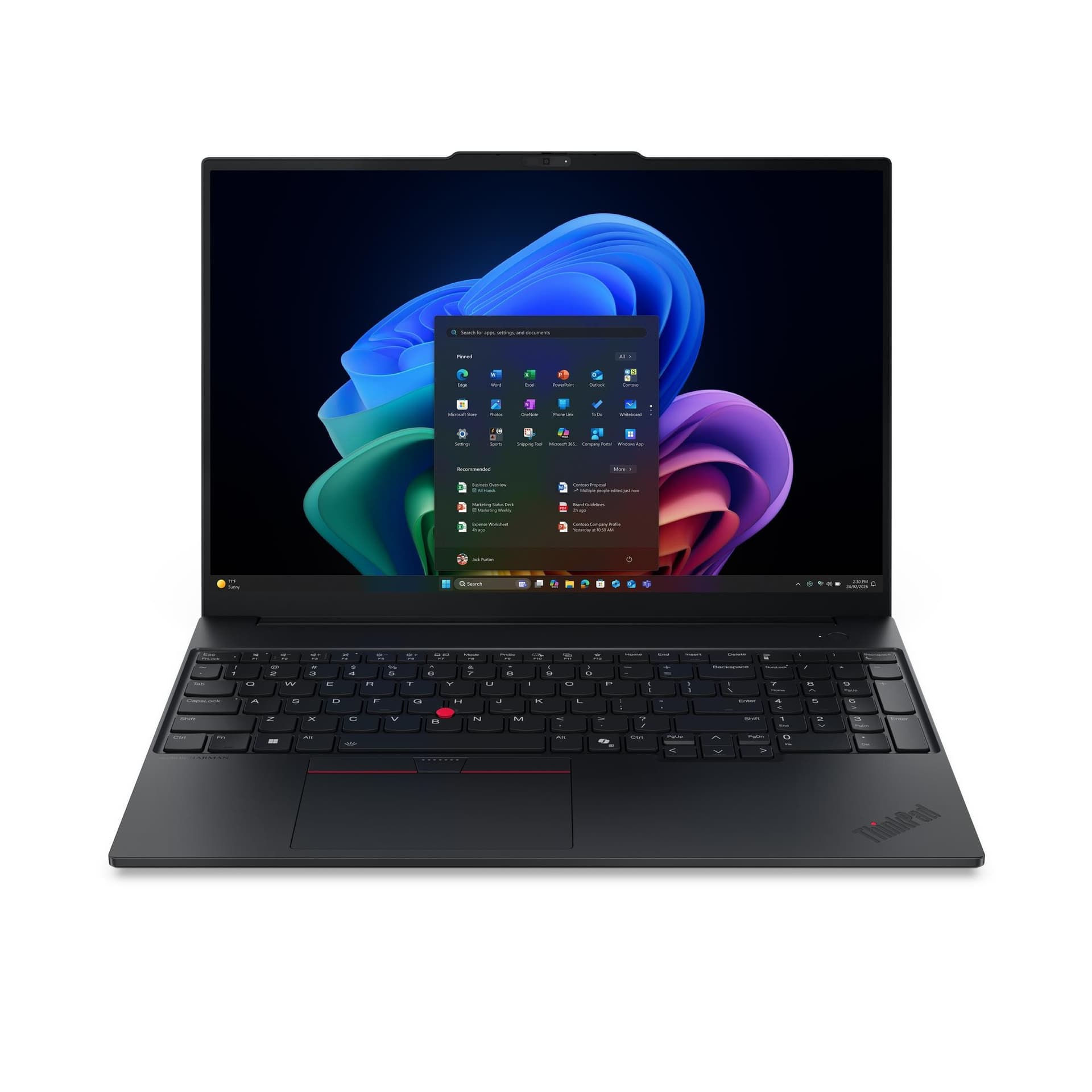 Lenovo ThinkPad E16 Gen 4 (Intel), Intel Core 7, 40,6 cm (16"), 1920 x 1200 pixels, 16 GB, 512 GB, Windows 11 Pro
