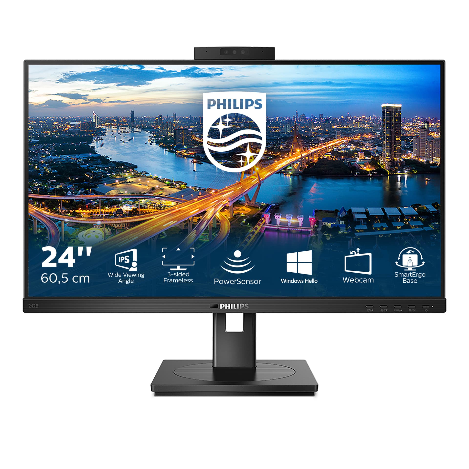 Philips B Line 242B1H/00, 60,5 cm (23.8"), 1920 x 1080 pixels