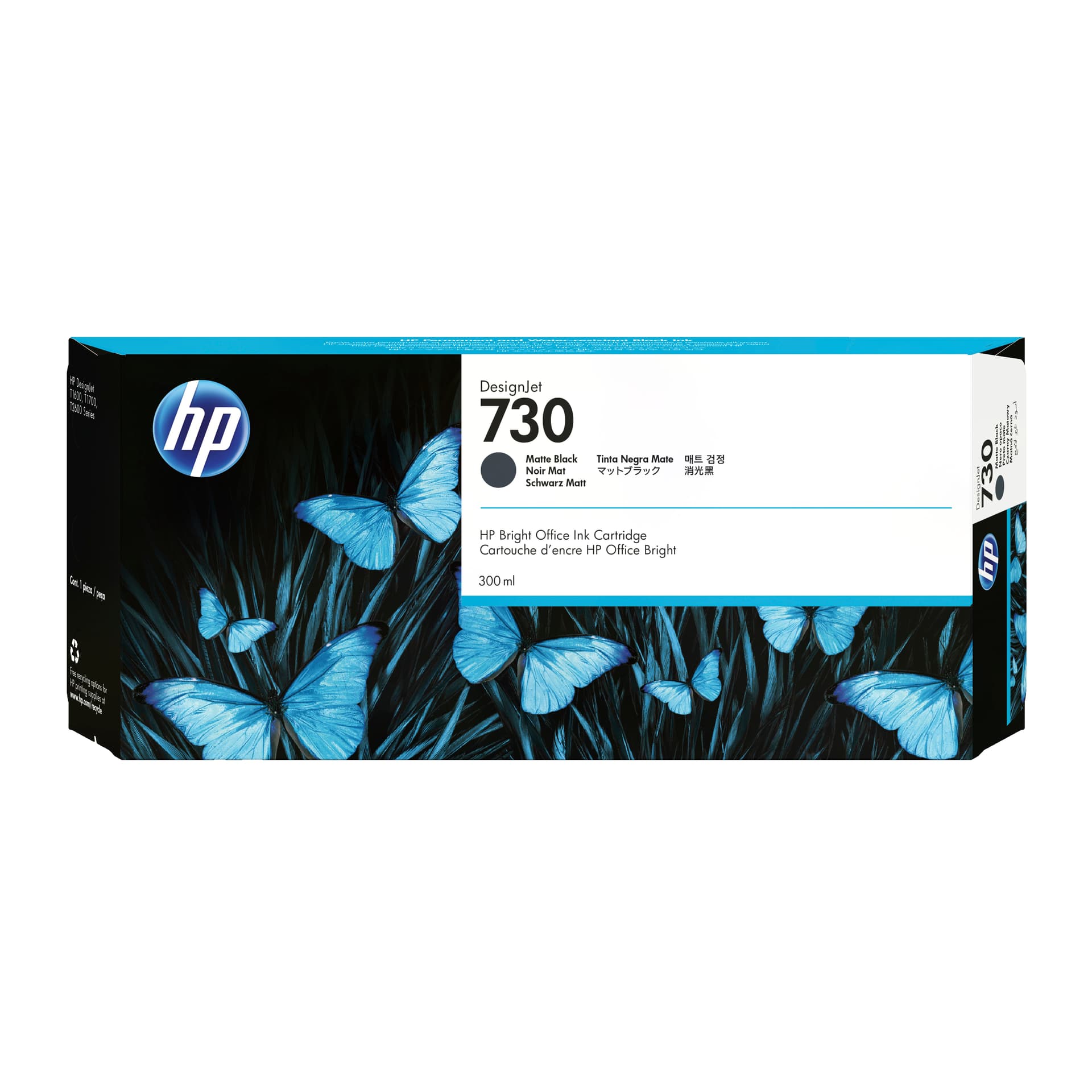 HP 730 300 ml Matte Black Ink Crtg T1600 / T2600 / T1700