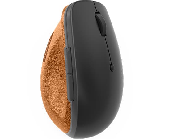 Lenovo Go - Rato - ergonómico - ótico azul - 6 botões - sem fios - 2.4 GHz - receptor sem fio USB - cinza tempestuoso com cortiça natural - retalho - para ThinkPad T16 Gen 4 21QN