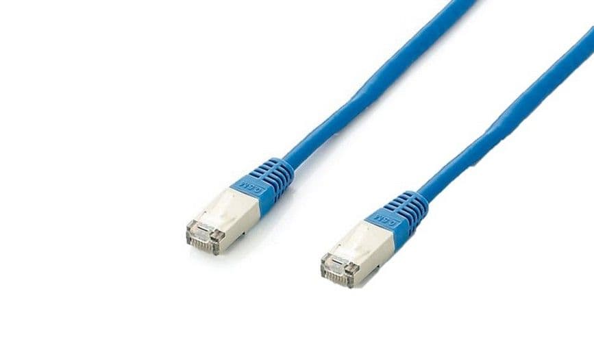 EQUIP CHICOTE CAT6A PLATINUM S/FTP 0.5M AZUL