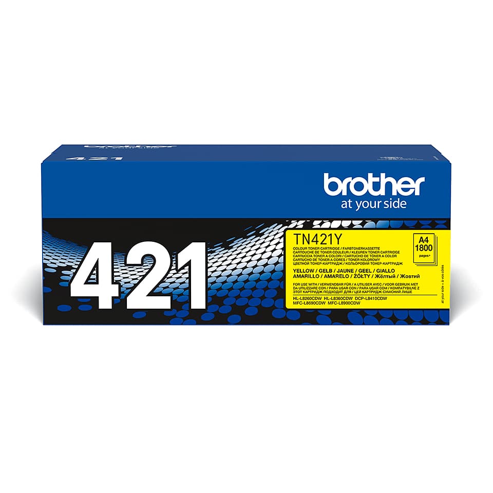 BROTHER TN421Y Toner Cartridge Yellow 1.800 pages for HL-L8260CDW L8360CDW